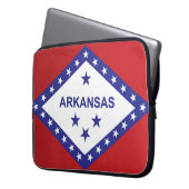 Staatsflagge Arkansas, USA Laptopschutzhülle (Vorderseite Links)