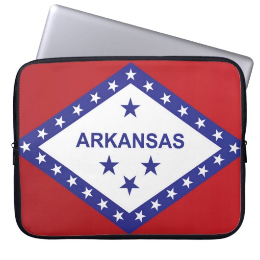 Staatsflagge Arkansas, USA Laptopschutzhülle (Vorderseite)
