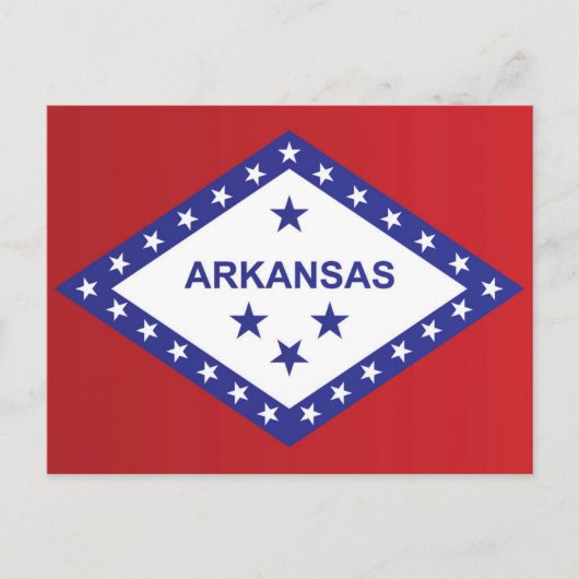 Staatsflagge Arkansas, USA Postkarte (Vorderseite)