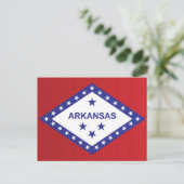 Staatsflagge Arkansas, USA Postkarte (Stehend Vorderseite)