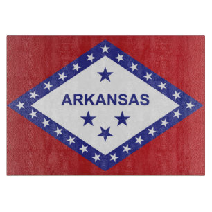 Staatsflagge Arkansas, USA Schneidebrett