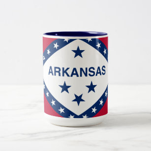 Staatsflagge Arkansas Zweifarbige Tasse