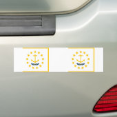 Staatsflagge auf der Insel Rhode Autoaufkleber (Auf Auto)