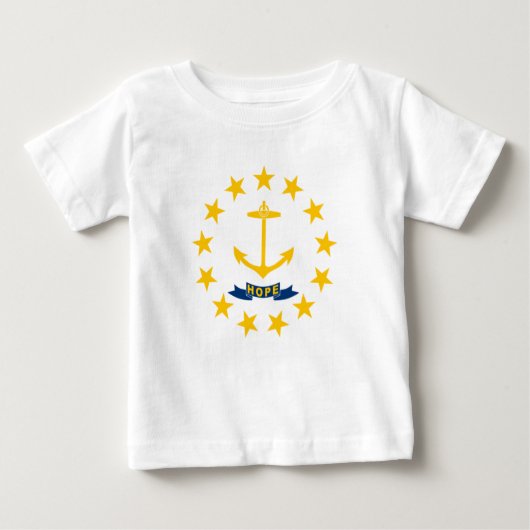 Staatsflagge auf der Insel Rhode Baby T-shirt (Vorderseite)