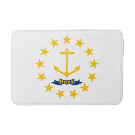 Staatsflagge auf der Insel Rhode Badematte