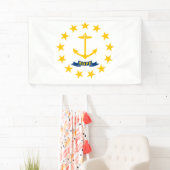 Staatsflagge auf der Insel Rhode Banner (Insitu)