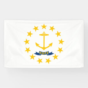 Staatsflagge auf der Insel Rhode Banner