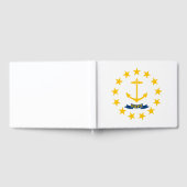 Staatsflagge auf der Insel Rhode Gästebuch (Voll)