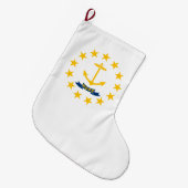 Staatsflagge auf der Insel Rhode Großer Weihnachtsstrumpf (Vorderansicht (hängend))