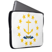 Staatsflagge auf der Insel Rhode Laptopschutzhülle (Vorne Rechts)