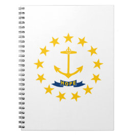 Staatsflagge auf der Insel Rhode Notizblock