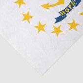 Staatsflagge auf der Insel Rhode Seidenpapier (Ausschnitt)