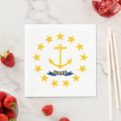 Staatsflagge auf der Insel Rhode Serviette (Beispiel)