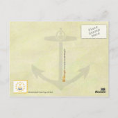 Staatsflagge auf der Insel Rhode und Siegel Postkarte (Rückseite)