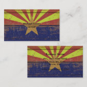 Staatsflagge aus Holz Visitenkarte (Vorne/Hinten)