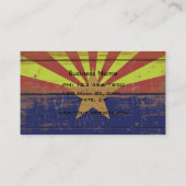 Staatsflagge aus Holz Visitenkarte (Rückseite)