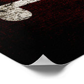 Staatsflagge Black Grunge Maryland Poster (Ecke)