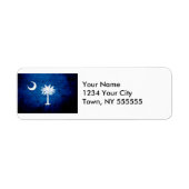 Staatsflagge Black Grunge South Carolina (Vorne)