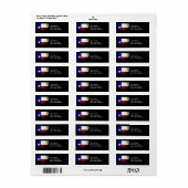 Staatsflagge Black Grunge Texas (Vorne)