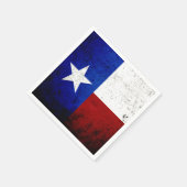 Staatsflagge Black Grunge Texas Serviette (Ecke)