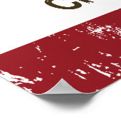 Staatsflagge Chico Poster (Ecke)