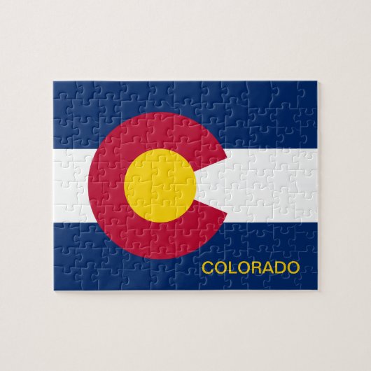 Staatsflagge Colorado 8x10 Puzzle (Horizontal)