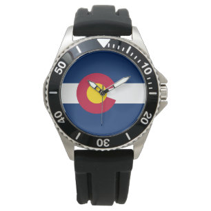 Staatsflagge Colorado Armbanduhr