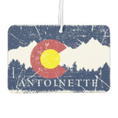 Staatsflagge Colorado Autolufterfrischer (Rückseite)