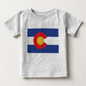 Staatsflagge Colorado Baby T-shirt (Vorderseite)