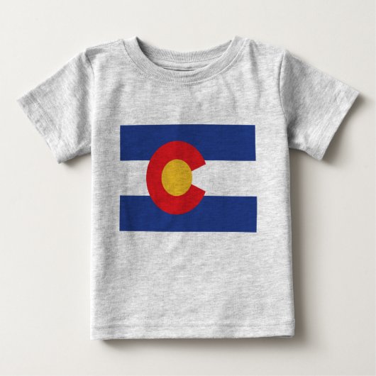 Staatsflagge Colorado Baby T-shirt (Vorderseite)