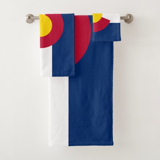 Staatsflagge Colorado Badhandtuch Set (Insitu)