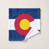 Staatsflagge Colorado Badhandtuch Set (Waschlappen)