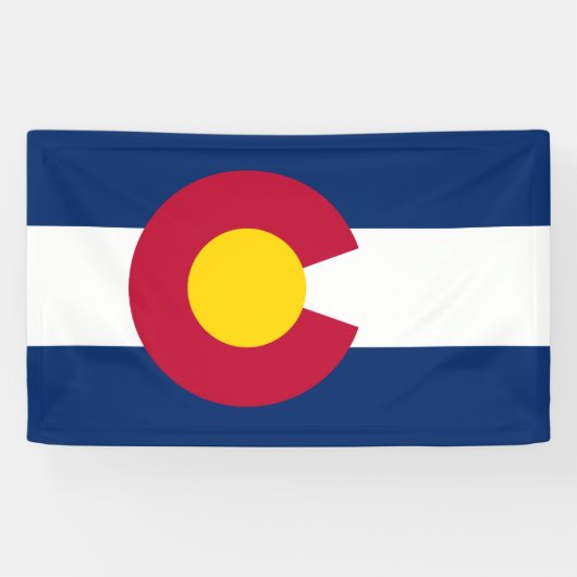 Staatsflagge Colorado Banner (Horizontal)