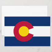 Staatsflagge Colorado Briefpapier (Vorne/Hinten)