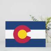 Staatsflagge Colorado Briefpapier (Stehend Vorderseite)