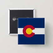 Staatsflagge Colorado Button (Vorne & Hinten)