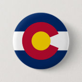 Staatsflagge Colorado Button (Vorderseite)