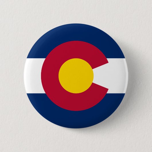 Staatsflagge Colorado Button (Vorderseite)