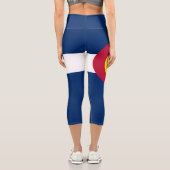 Staatsflagge Colorado Capri Leggings (Rückseite)