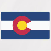 Staatsflagge Colorado Etiketten (Design 1)