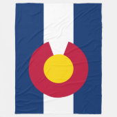 Staatsflagge Colorado Fleecedecke (Vorderseite)
