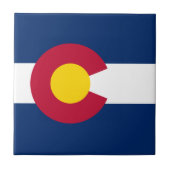 Staatsflagge Colorado Fliese (Vorderseite)