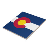 Staatsflagge Colorado Fliese (Seite)