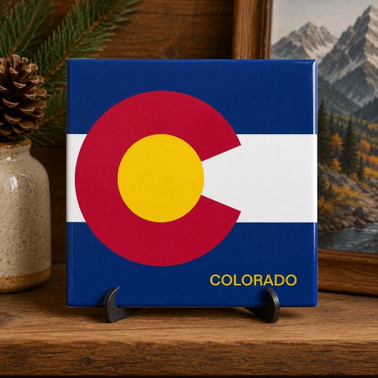 Staatsflagge Colorado Fliese