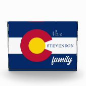 Staatsflagge Colorado Fotoblock (Vorderseite)
