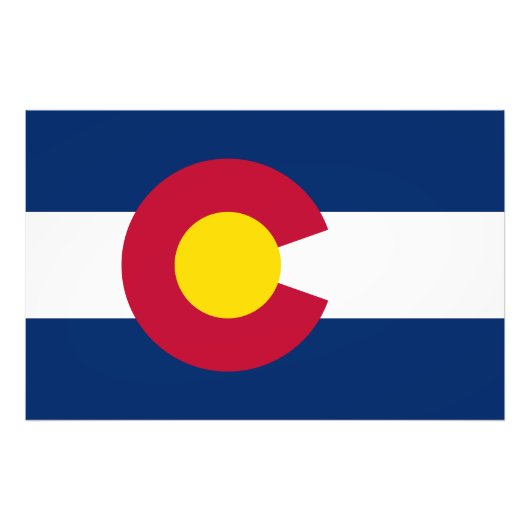 Staatsflagge Colorado Fotodruck (Vorne)