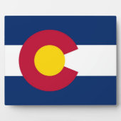 Staatsflagge Colorado Fotoplatte (Vorderseite)
