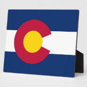 Staatsflagge Colorado Fotoplatte (Seite)