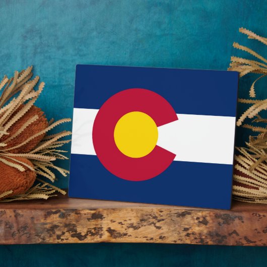 Staatsflagge Colorado Fotoplatte (Seite)