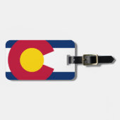 Staatsflagge Colorado Gepäckanhänger (Vorderseite horizontal)